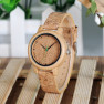 Dřevěné hodinky  -  Kork 