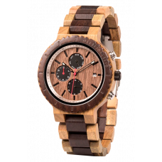 Dřevěné hodinky  -  Brown